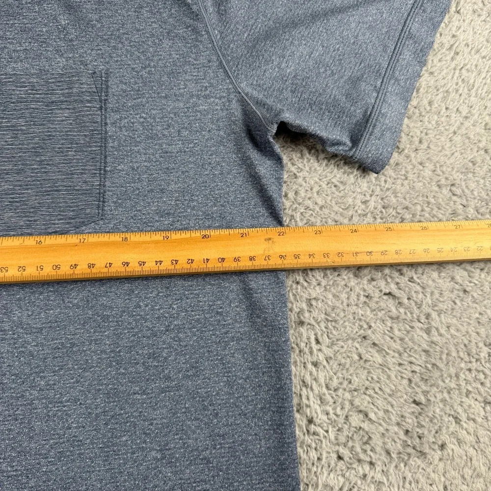 Vuori Shirt Mens L/XL Blue Heather Performance Pocket Tee - Picture 2 of 5